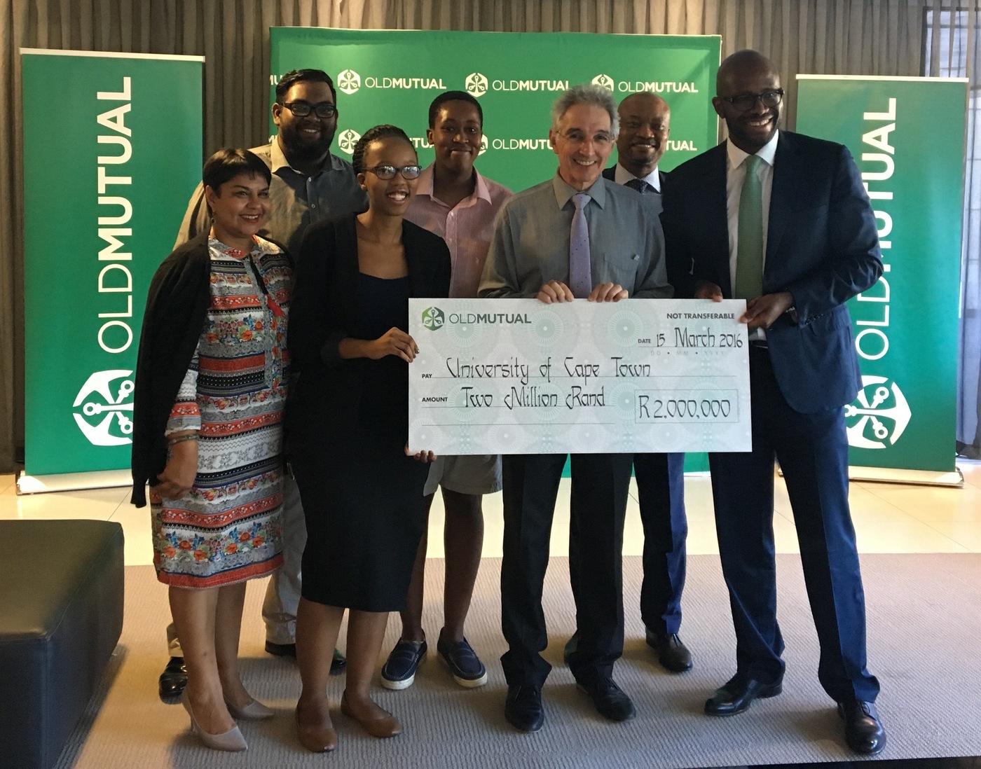 Old Mutual donates R2 million for UCT students
