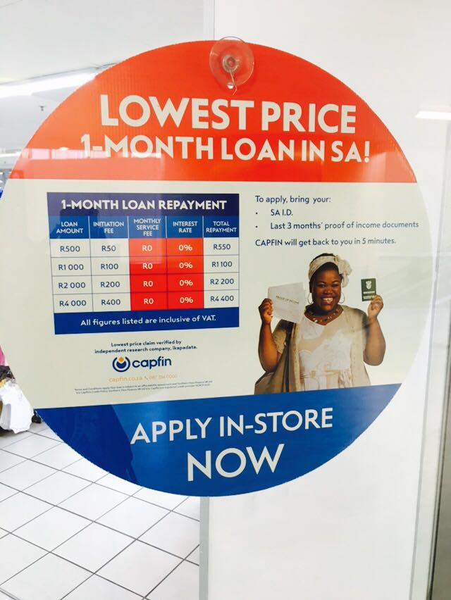 Capfin offers one month interest free loan