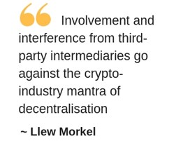 Involvement and interference from third-party intermediaries go against the crypto-industry mantra of decentralisation